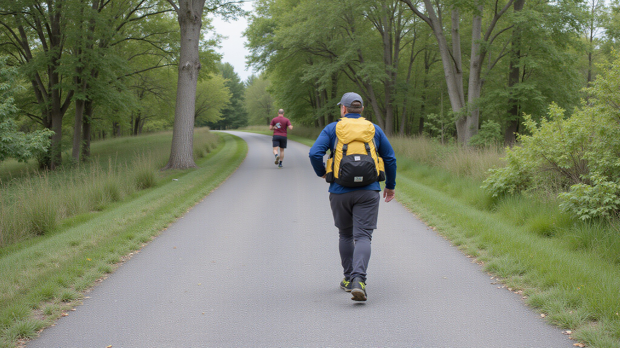 walking with weighted backpack